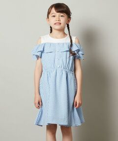 a.v.v / アー・ヴェ・ヴェ ロング・マキシ丈ワンピース | [140-150]レイヤード風オフショルワンピース