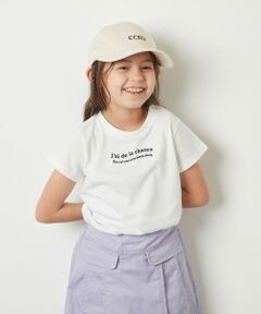 [140-150]ロゴ刺繍Ｔシャツ