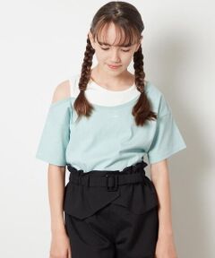 a.v.v / アー・ヴェ・ヴェ カットソー | [160]アシメレイヤー風Ｔシャツ