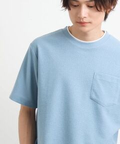 【S-XXL】ワッフルフェイクレイヤードカットソー