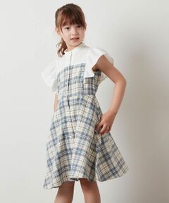 a.v.v / アー・ヴェ・ヴェ ロング・マキシ丈ワンピース | [140-150]チェック柄フレアワンピース