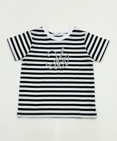 [100-130]ビッグロゴ刺繍Tシャツ