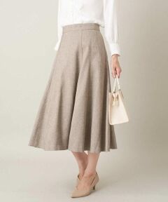 a.v.v / アー・ヴェ・ヴェ ロング・マキシ丈スカート | 【イージーケア】ウールライク切替フレアスカート