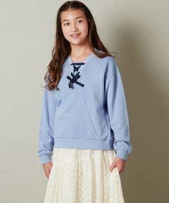 a.v.v / アー・ヴェ・ヴェ スウェット | [100-130]フロントレースアップトレーナー