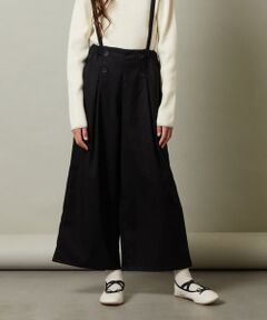 a.v.v / アー・ヴェ・ヴェ その他パンツ | [160]【セットアップ対応】サス付きフロントボタンワイドパンツ