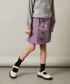 a.v.v / アー・ヴェ・ヴェ ショート・ハーフ・半端丈パンツ | [160]フロントボタンコーデュロイスカパン