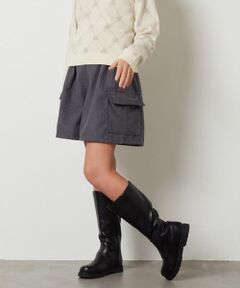 a.v.v / アー・ヴェ・ヴェ ショート・ハーフ・半端丈パンツ | [160]カーゴポケットキュロット