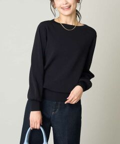 a.v.v / アー・ヴェ・ヴェ ニット・セーター | 【UV CUT】ボートネックパフスリーブニット