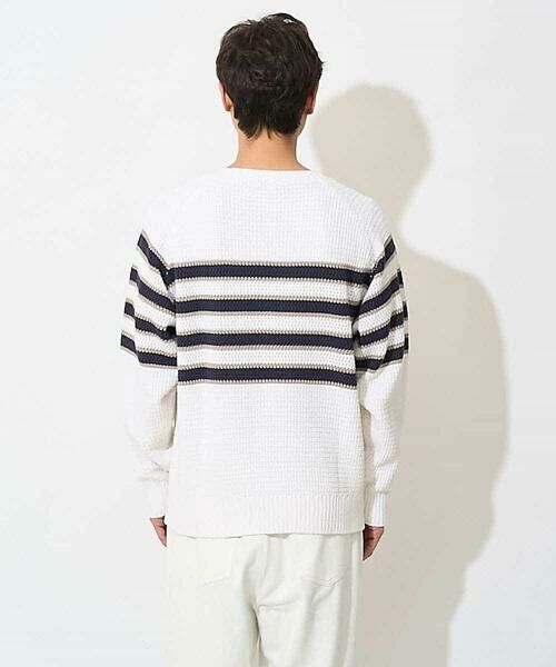 a.v.v / アー・ヴェ・ヴェ ニット・セーター | 【洗濯機で洗える】配色ボーダーワイドニット | 詳細12