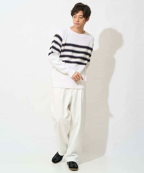 a.v.v / アー・ヴェ・ヴェ ニット・セーター | 【洗濯機で洗える】配色ボーダーワイドニット | 詳細20