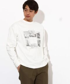 【ユニセックス】PARISフォトプリントワイドシルエットロングＴシャツ