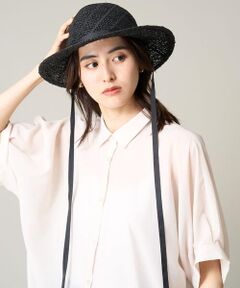 a.v.v / アー・ヴェ・ヴェ キャップ | リボン付きキャペリンハット