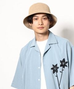 ニットに近い張り感のある特殊なサーモ糸を使用して成型したバケットHATになります。<br>張り感と通気性のあるハットで軽量に仕上げています。<br>春から夏にかけて最適なアイテムになります。<br>内側にはサイズアジャスター付きです。