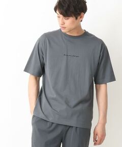 【接触冷感】ミニロゴセミワイドシルエットTシャツ