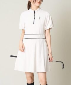 a.v.v / アー・ヴェ・ヴェ ロング・マキシ丈ワンピース | レディースゴルフウエア　ハーフZIPモックネックワンピース