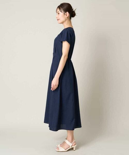 a.v.v / アー・ヴェ・ヴェ ロング・マキシ丈ワンピース | 【洗える/イージーケア】ウエストタックフレアワンピース | 詳細22