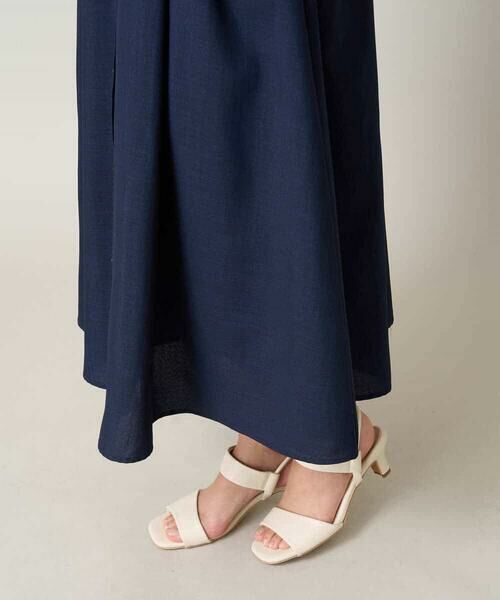 a.v.v / アー・ヴェ・ヴェ ロング・マキシ丈ワンピース | 【洗える/イージーケア】ウエストタックフレアワンピース | 詳細27