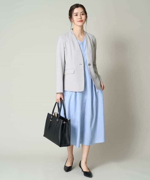 a.v.v / アー・ヴェ・ヴェ ロング・マキシ丈ワンピース | 【洗える/イージーケア】ウエストタックフレアワンピース | 詳細9