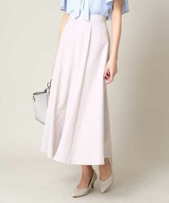 a.v.v / アー・ヴェ・ヴェ ロング・マキシ丈スカート | 【洗える/イージーケア】リネンライクサーキュラースカート
