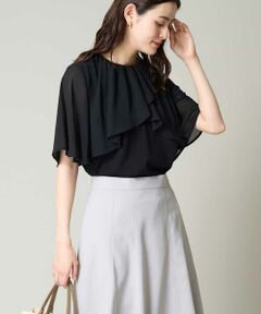 a.v.v / アー・ヴェ・ヴェ カットソー | シフォンケープレイヤードトップス