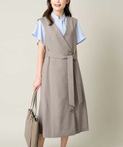 a.v.v / アー・ヴェ・ヴェ ロング・マキシ丈ワンピース | 【2WAY/洗える/UVカット/接触冷感】オックスストレッチロングジレ/ワンピース【Reflax】