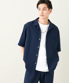 a.v.v / アー・ヴェ・ヴェ シャツ・ブラウス | 【軽くて涼しい】オープンカラーシャツ ５分袖（セットアップ可）リライトシリーズ1