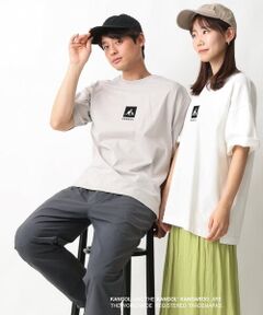 【KANGOL】スクエアプリントワイドシルエットTシャツ