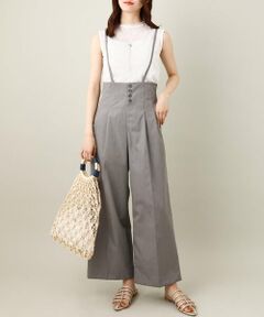a.v.v / アー・ヴェ・ヴェ その他パンツ | 【洗える】サスペンダー付ワイドパンツ