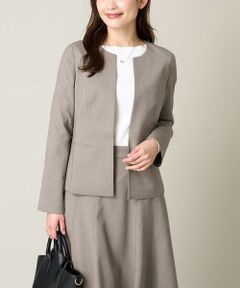 断捨離sale❣️BEIGE. カーキ ノーカラージャケット　2サイズ セール】 ノーカラージャケット（条件：在庫無し含む、再入荷、2