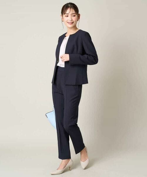 a.v.v / アー・ヴェ・ヴェ ノーカラージャケット | 【接触冷感/洗える/UVカット】オックスストレッチキーネックジャケット【Reflax】 | 詳細6