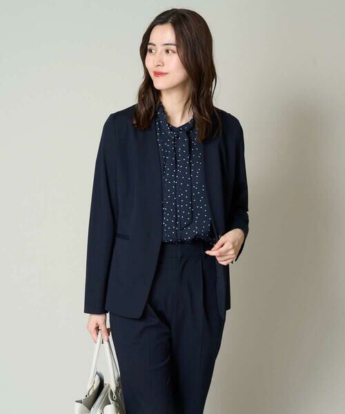 a.v.v / アー・ヴェ・ヴェ ノーカラージャケット | 【UVカット/接触冷感】カノコジャージーカラーレスジャケット | 詳細14