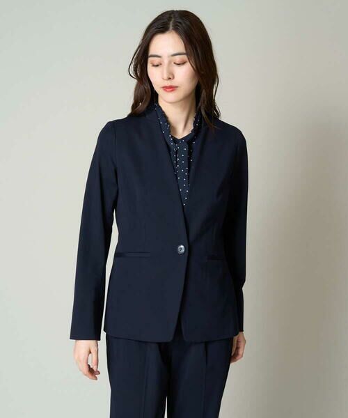 a.v.v / アー・ヴェ・ヴェ ノーカラージャケット | 【UVカット/接触冷感】カノコジャージーカラーレスジャケット | 詳細2