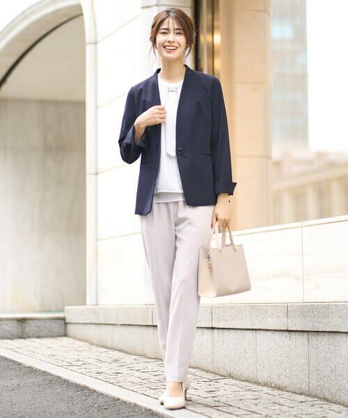 a.v.v / アー・ヴェ・ヴェ ノーカラージャケット | 【UVカット/接触冷感】カノコジャージーカラーレスジャケット | 詳細20