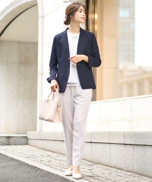 a.v.v / アー・ヴェ・ヴェ ノーカラージャケット | 【UVカット/接触冷感】カノコジャージーカラーレスジャケット | 詳細21