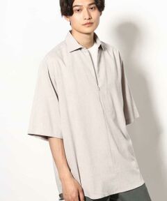 a.v.v / アー・ヴェ・ヴェ シャツ・ブラウス | 【好印象シャツ】スキッパーシャツプルオーバー 五分袖