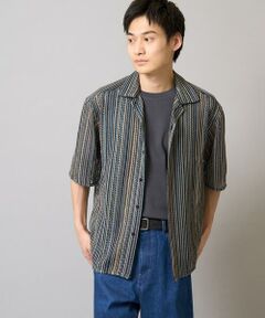 a.v.v / アー・ヴェ・ヴェ シャツ・ブラウス | 【洗濯機で洗える】ラッセルレースオープンカラーシャツ ５分袖