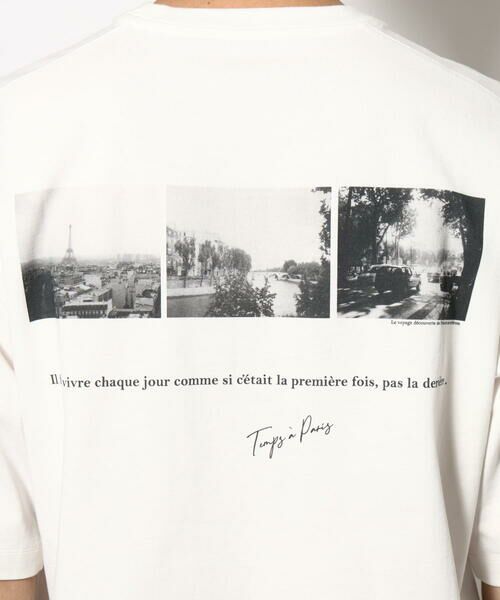 a.v.v / アー・ヴェ・ヴェ カットソー | 【接触冷感】PARISフォト バックプリントロングシルエットTシャツ | 詳細8