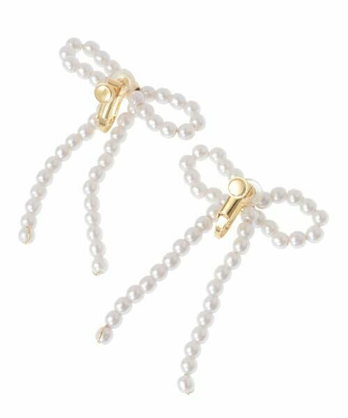 a.v.v / アー・ヴェ・ヴェ ピアス・イヤリング | パールリボンイヤリング | 詳細3