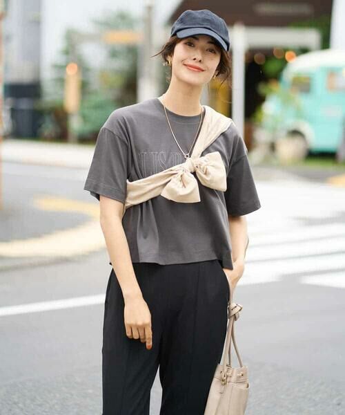 a.v.v / アー・ヴェ・ヴェ カットソー | 【接触冷感】大人のクロップドロゴTシャツ | 詳細16