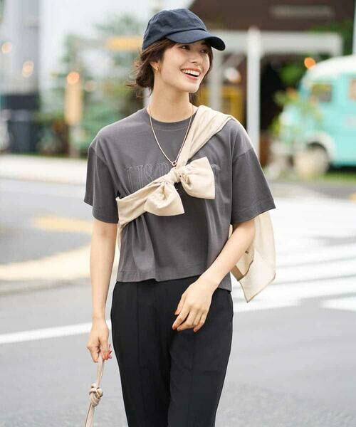 a.v.v / アー・ヴェ・ヴェ カットソー | 【接触冷感】大人のクロップドロゴTシャツ | 詳細17