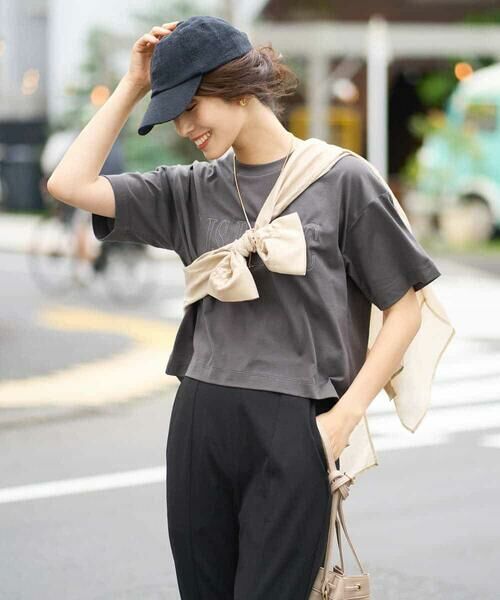 a.v.v / アー・ヴェ・ヴェ カットソー | 【接触冷感】大人のクロップドロゴTシャツ | 詳細18