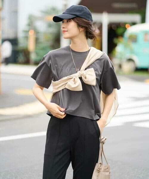 a.v.v / アー・ヴェ・ヴェ カットソー | 【接触冷感】大人のクロップドロゴTシャツ | 詳細19