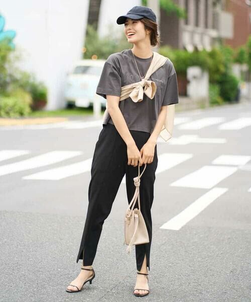 a.v.v / アー・ヴェ・ヴェ カットソー | 【接触冷感】大人のクロップドロゴTシャツ | 詳細21