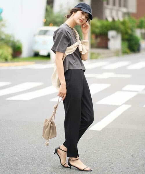 a.v.v / アー・ヴェ・ヴェ カットソー | 【接触冷感】大人のクロップドロゴTシャツ | 詳細23