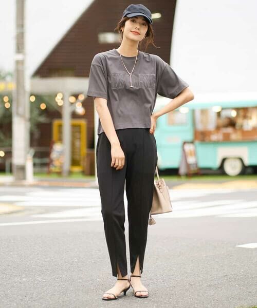 a.v.v / アー・ヴェ・ヴェ カットソー | 【接触冷感】大人のクロップドロゴTシャツ | 詳細24