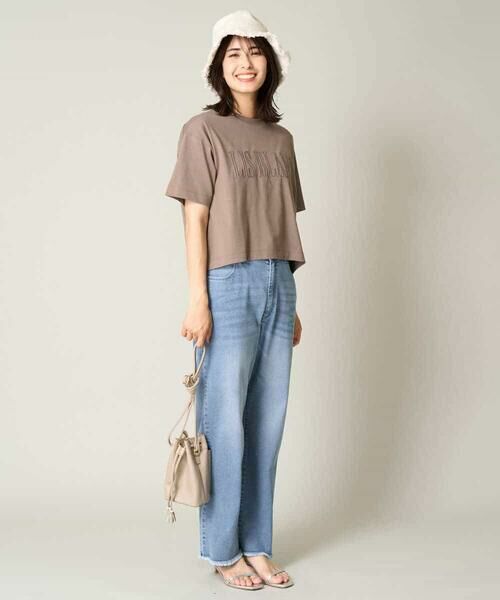 a.v.v / アー・ヴェ・ヴェ カットソー | 【接触冷感】大人のクロップドロゴTシャツ | 詳細7