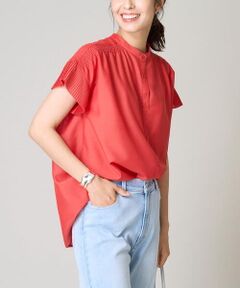 a.v.v / アー・ヴェ・ヴェ シャツ・ブラウス | 【接触冷感/マシンウォッシャブル】プリーツスリーブチュニックブラウス