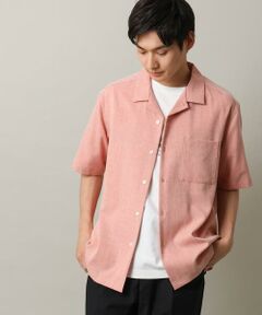 a.v.v / アー・ヴェ・ヴェ シャツ・ブラウス | 【シワ・毛玉になりにくい/イージーケア】メランジオープンカラー半袖シャツ