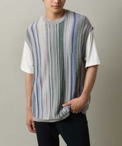 a.v.v / アー・ヴェ・ヴェ カットソー | 【洗濯機で洗える】ニットベスト切替カットソー