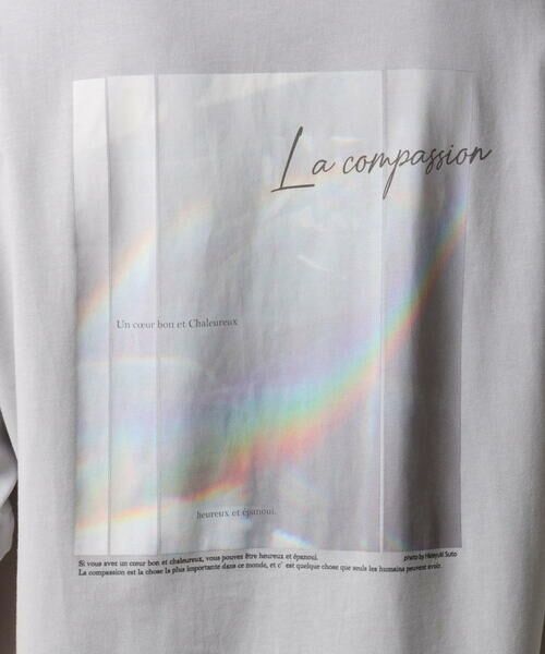 a.v.v / アー・ヴェ・ヴェ カットソー | 【HIDEYUKI SUTO×a.v.vコラボ】フォトプリントロングシルエットTシャツ | 詳細14